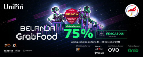 Promo SEACA GrabFood diskon 75%